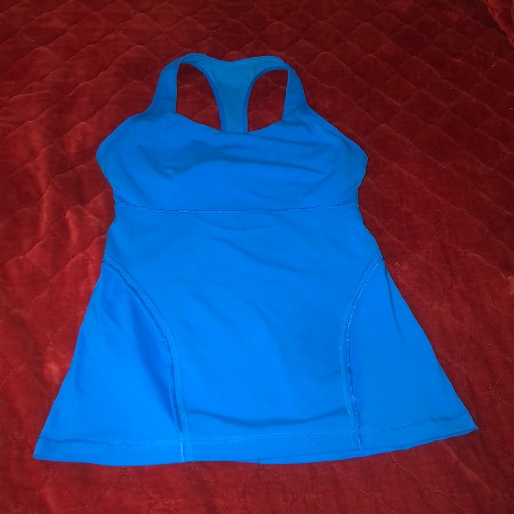 Lululemon Tank Built in Bra Blue